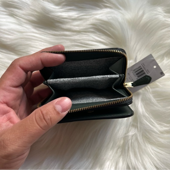 Coach Amazon Green Billfold Snap Smooth Leather Wallet - Picture 6 of 9